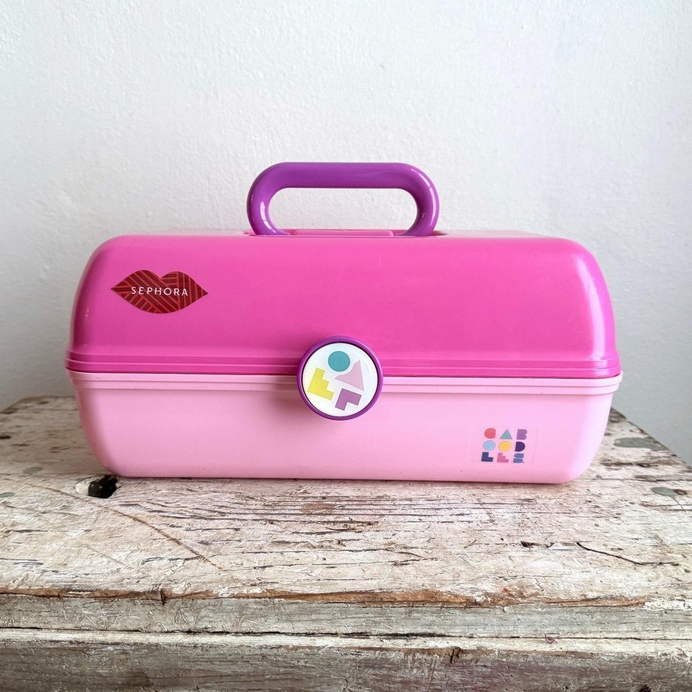 Limited Edition Sephora Caboodle Pink Makeup Case Organizer Vintage Cosmetic Box